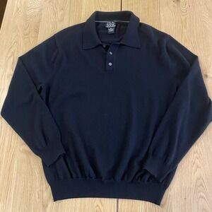 Jos A. Bank Signature Collection 100% Merino Wool Knitted Polo Sweater Mens XL